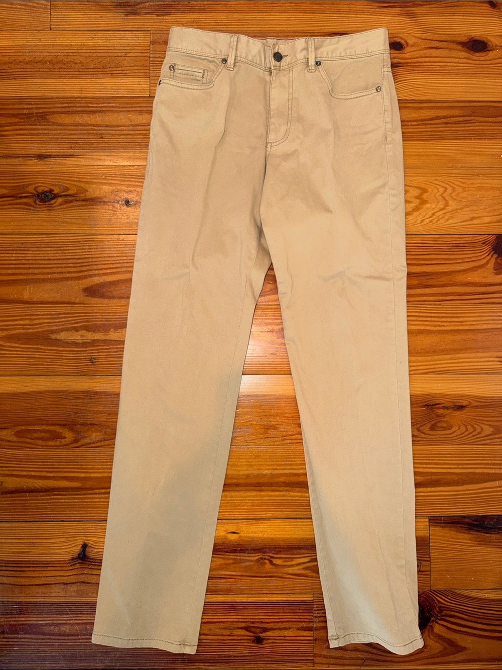 johnnie-O Sandstone Beige Slim Chinos